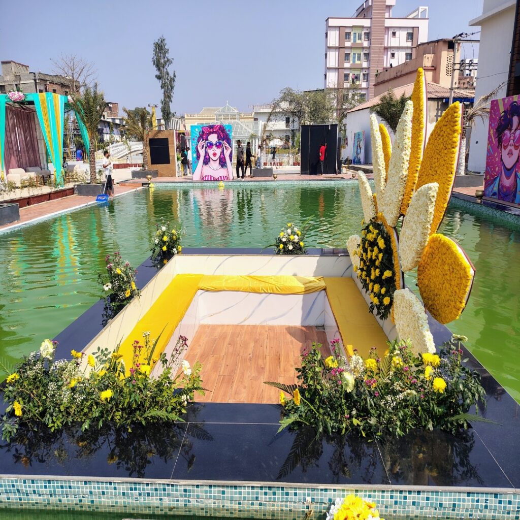 Haldi stage Riyank Farms